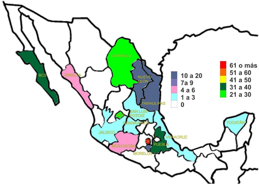 Miembros de LLL por Estado