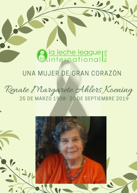 En memoria de Renate Margarete Ahlers Koening